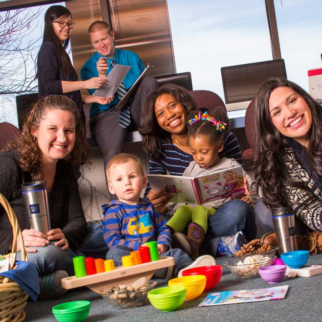 parents with children